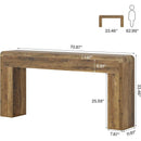 70.9" Console Table, Wooden Sofa Table for Entryway & Foyer