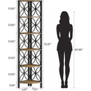 70.8" 6-Tier Corner Bookcase & Display Storage Shelf