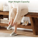 2-Tier Solid Wood Entryway Shoe Bench