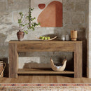 Farmhouse Console Table with Fluted Detailing