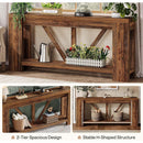 70.9" Console Table, 2-Tier Long Sofa Table for Hallway & Entryway