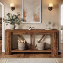 70.9" Console Table, 2-Tier Long Sofa Table for Hallway & Entryway