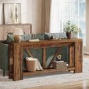 70.9" Console Table, 2-Tier Long Sofa Table for Hallway & Entryway