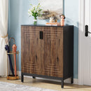 Shoe Storage Cabinet with Doors, 5-Tier Freestanding Organizer for 20 Pairs