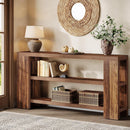 70.9" Console Table, Wooden 3-Tier Sofa & Foyer Table