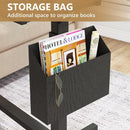 Mobile C Table, Height-Adjustable Sofa Side Table with Wheels