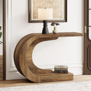 43" C-Shaped Console Table, Modern Accent & Hallway Table