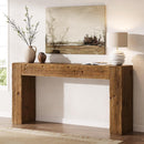 63" Wood Console Table, Farmhouse Sofa Table for Entryway