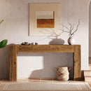 63" Wood Console Table, Farmhouse Sofa Table for Entryway