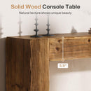 63" Wood Console Table, Farmhouse Sofa Table for Entryway