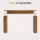63" Wood Console Table, Farmhouse Sofa Table for Entryway