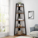 5-Tier Corner Shelf, 70" Tall Corner Bookshelf & Plant Stand