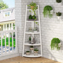 5-Tier Corner Shelf, 70" Tall Corner Bookshelf & Plant Stand