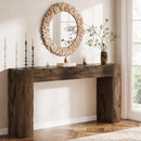 63" Wood Console Table, Farmhouse Sofa Table for Entryway
