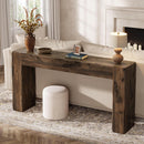63" Wood Console Table, Farmhouse Sofa Table for Entryway