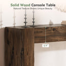 63" Wood Console Table, Farmhouse Sofa Table for Entryway