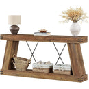 70.9" Console Table, Farmhouse Sofa & Entryway Table with Sturdy Base
