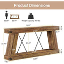 70.9" Console Table, Farmhouse Sofa & Entryway Table with Sturdy Base