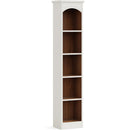 Narrow Bookcase, 5-Tier Cube Bookshelf and Display Rack with Storage