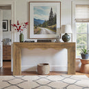 63" Console Table, Wooden Sofa Table Entryway Table with Storage