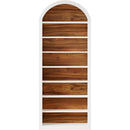 Tall Arched Bookcase, 6/8-Tier Wooden Display Shelving Unit