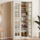 8-Tier Shoe Storage Cabinet with Adjustable Shelves