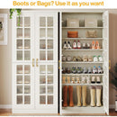 8-Tier Shoe Storage Cabinet with Adjustable Shelves