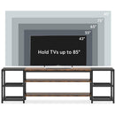 78.7" TV Console Table, 3-Tier Media Entertainment Center for TVs up to 85"