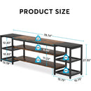 78.7" TV Console Table, 3-Tier Media Entertainment Center for TVs up to 85"