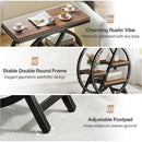 4-Tier Industrial End Table with Storage Shelves