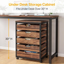 5/7 Drawer Chest of Drawers, Rolling Wooden Storage Dresser Cabinet