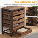 5/7 Drawer Chest of Drawers, Rolling Wooden Storage Dresser Cabinet