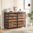 5/7 Drawer Chest of Drawers, Rolling Wooden Storage Dresser Cabinet