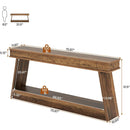 70.8" Console Table, Farmhouse Sofa Table with Storage