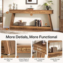 70.8" Console Table, Farmhouse Sofa Table with Storage