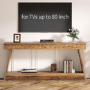 70.8" Console Table, Farmhouse Sofa Table with Storage