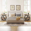 4-Tier Industrial End Table with Storage Shelves