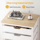 5/7 Drawer Chest of Drawers, Rolling Wooden Storage Dresser Cabinet