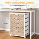 5/7 Drawer Chest of Drawers, Rolling Wooden Storage Dresser Cabinet