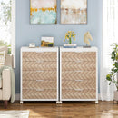 5/7 Drawer Chest of Drawers, Rolling Wooden Storage Dresser Cabinet