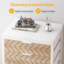 5/7 Drawer Chest of Drawers, Rolling Wooden Storage Dresser Cabinet