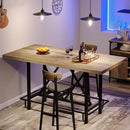 62.99" Bar Table, Farmhouse Pub Bar Counter Height Table(without Footrest)