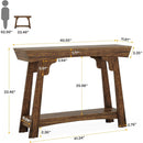 41" Console Table, Farmhouse 2-Tier Sofa Table with Storage Shelf