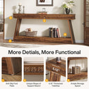 70.8" Console Table, Farmhouse Sofa Table with Storage