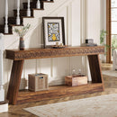 70.8" Console Table, Farmhouse Sofa Table with Storage