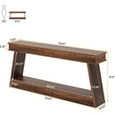 70.8" Console Table, Farmhouse Sofa Table with Storage