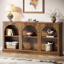 63" Console Table, Farmhouse Entryway Table with 3 Tier Storage