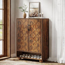 31.5" Shoe Storage Cabinet, 6-Tier Shoe Rack with Adjustable Shelves