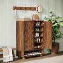 31.5" Shoe Storage Cabinet, 6-Tier Shoe Rack with Adjustable Shelves