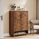 31.5" Shoe Storage Cabinet, 6-Tier Shoe Rack with Adjustable Shelves